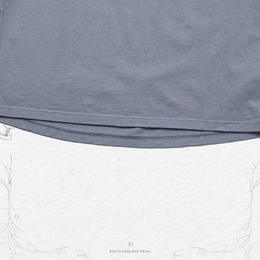 VI-G05T “Silent Fern” L/S 圖案 T 卹 #鋼藍 [GOOPI-23SS-JAN-02]