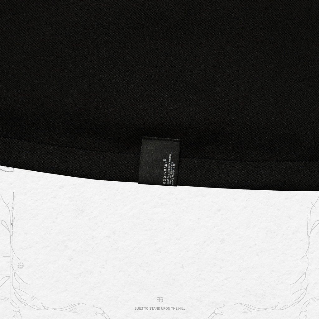 “GNV-13”SOFTBOX 寬口袋襯衫#黑色 [GOOPI-23SS-JAN-01]