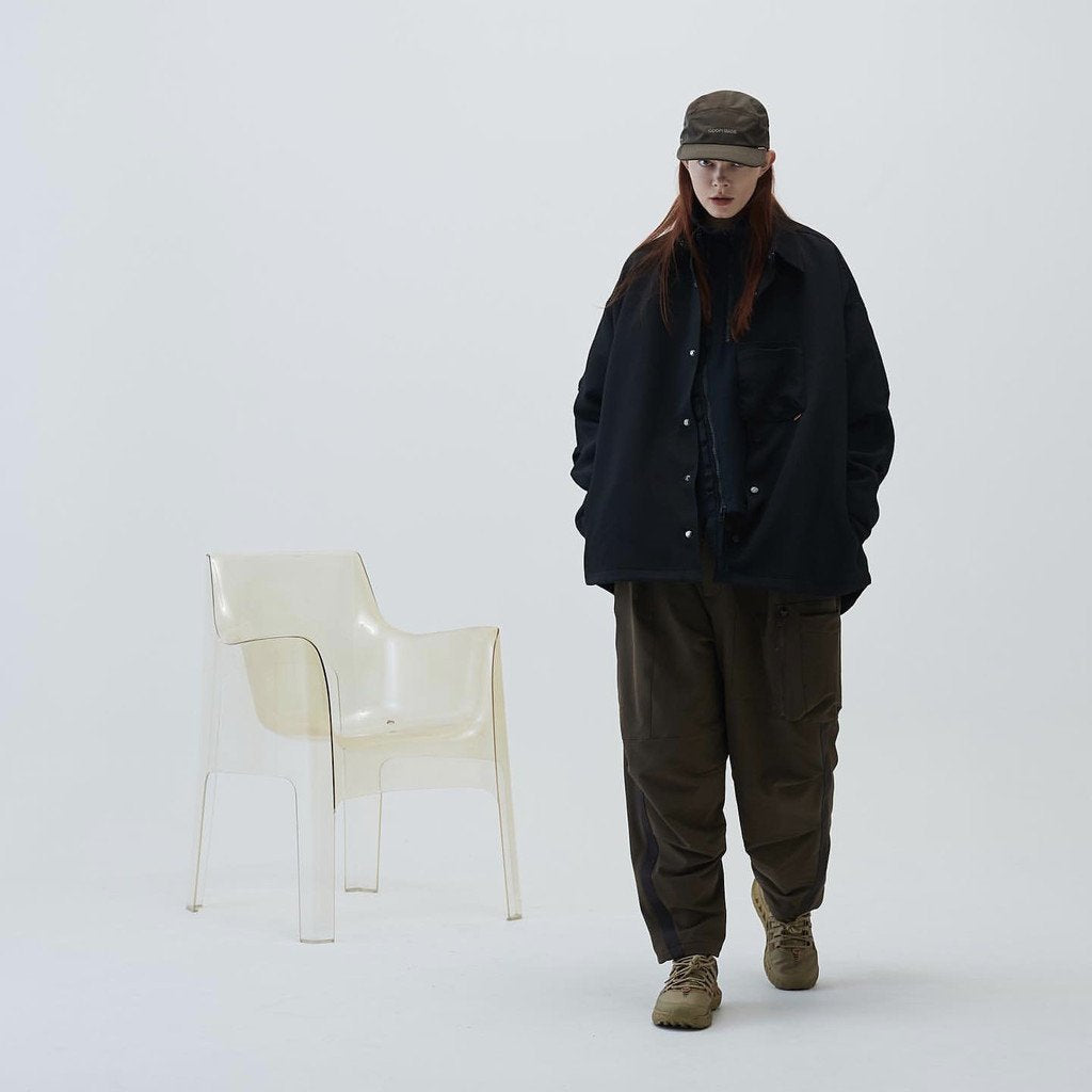 GNV-13」 SOFTBOX Wide Pocket Shirt #Black [GOOPI-23SS-JAN-01