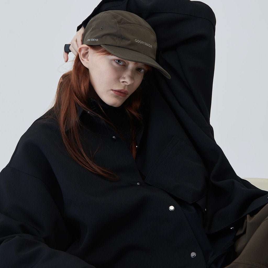 “GNV-13”SOFTBOX 寬口袋襯衫#黑色 [GOOPI-23SS-JAN-01]