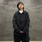 “GNV-13”SOFTBOX 寬口袋襯衫#黑色 [GOOPI-23SS-JAN-01]