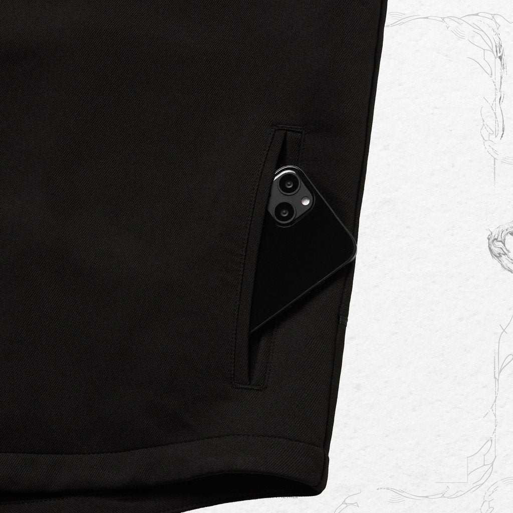 “GNV-13”SOFTBOX 寬口袋襯衫#黑色 [GOOPI-23SS-JAN-01]