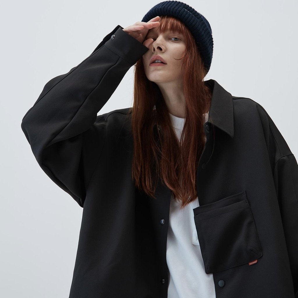 「GNV-13」SOFTBOX 寬口袋襯衫 #Rusty Iron [GOOPI-23SS-JAN-01]