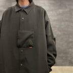 「GNV-13」SOFTBOX 寬口袋襯衫 #Rusty Iron [GOOPI-23SS-JAN-01]