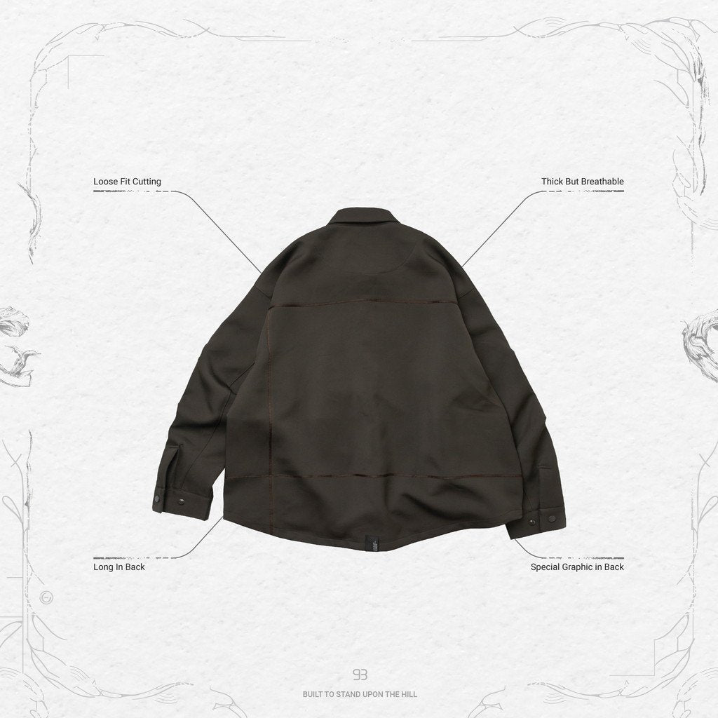 「GNV-13」SOFTBOX 寬口袋襯衫 #Rusty Iron [GOOPI-23SS-JAN-01]