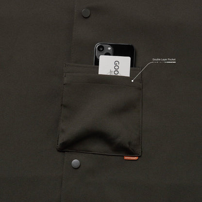 「GNV-13」 SOFTBOX Wide Pocket Shirt #Rusty Iron [GOOPI-23SS-JAN-01]