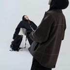 「GNV-13」 SOFTBOX Wide Pocket Shirt #Taupe [GOOPI-23SS-JAN-01]