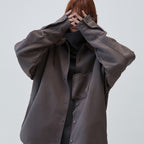 「GNV-13」 SOFTBOX Wide Pocket Shirt #Taupe [GOOPI-23SS-JAN-01]