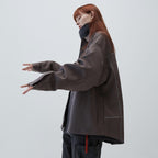 「GNV-13」 SOFTBOX Wide Pocket Shirt #Taupe [GOOPI-23SS-JAN-01]