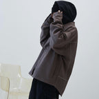 「GNV-13」 SOFTBOX Wide Pocket Shirt #Taupe [GOOPI-23SS-JAN-01]