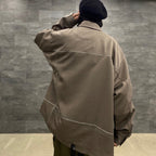 「GNV-13」 SOFTBOX Wide Pocket Shirt #Taupe [GOOPI-23SS-JAN-01]