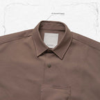 「GNV-13」 SOFTBOX Wide Pocket Shirt #Taupe [GOOPI-23SS-JAN-01]