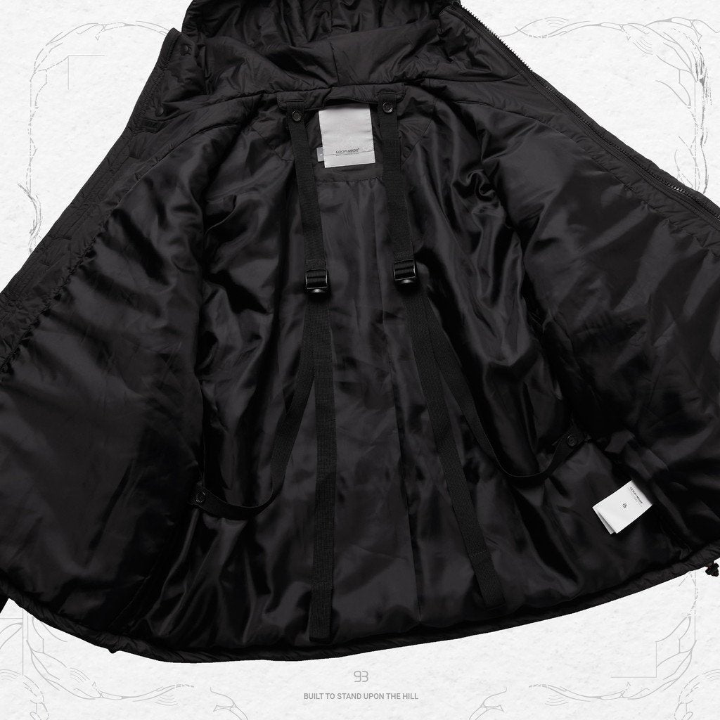 「VI-F6M」 - 3M 新雪麗「Framheim」派克大衣 #黑色 [GOOPI-22AW-DEC-02]