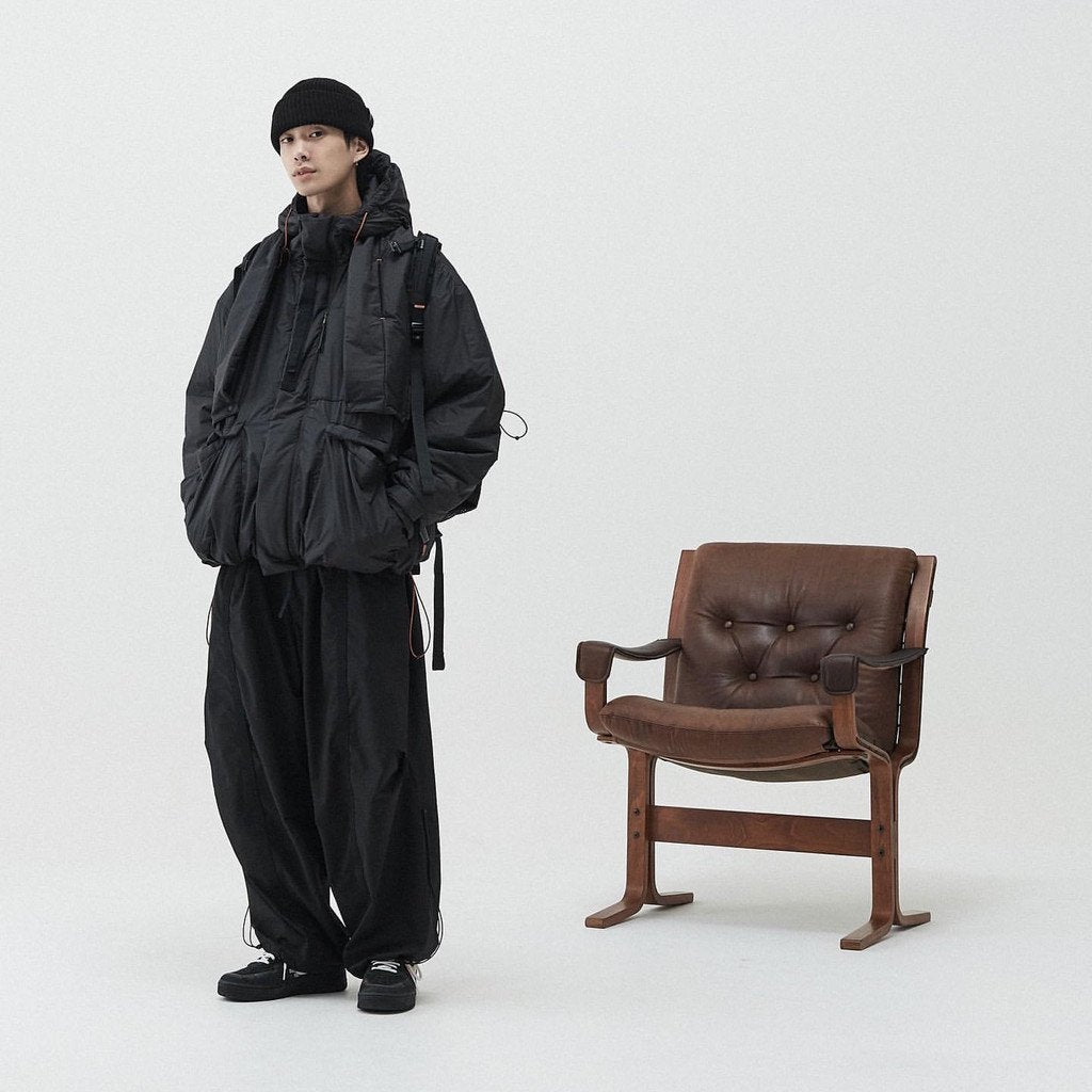 「VI-F6M」 - 3M 新雪麗「Framheim」派克大衣 #黑色 [GOOPI-22AW-DEC-02]