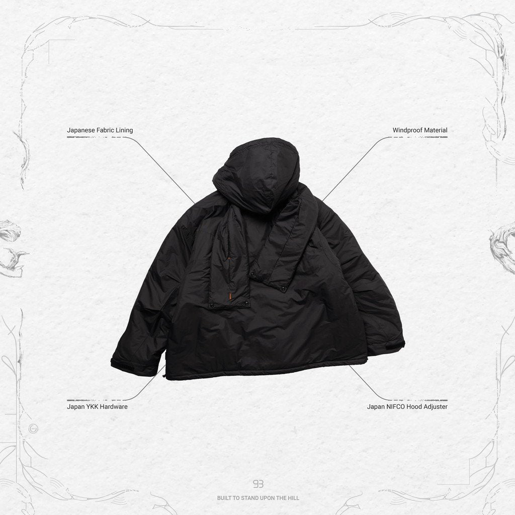 「VI-F6M」 - 3M 新雪麗「Framheim」派克大衣 #黑色 [GOOPI-22AW-DEC-02]