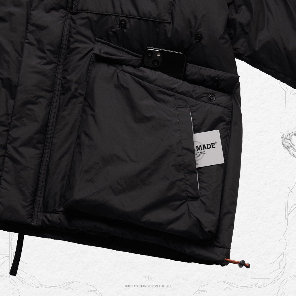 「VI-F6M」 - 3M 新雪麗「Framheim」派克大衣 #黑色 [GOOPI-22AW-DEC-02]