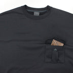 TECH SWEAT MIL POCKET CREW #BLACK [BE-53023]