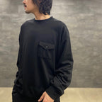 TECH SWEAT MIL POCKET CREW #BLACK [BE-53023]