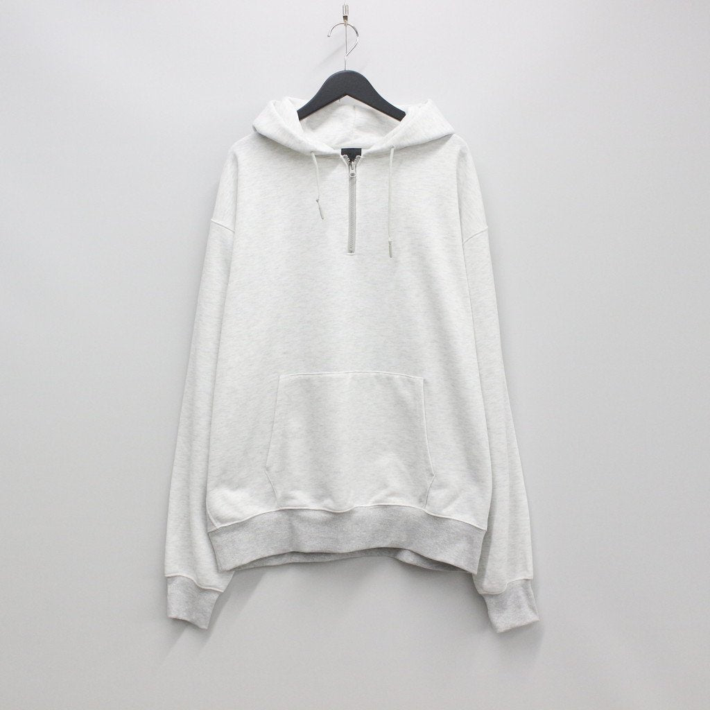 TECH SWEAT HALF ZIP HOODIE #OAT MEAL [BE-51023]