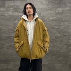 TECH SWEAT HALF ZIP HOODIE #OAT MEAL [BE-51023]