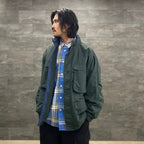 TECH ELBOW PATCH WORK SHIRT FLANNEL #BLUE CHECK [BE-87023]