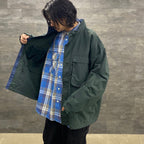 TECH ELBOW PATCH WORK SHIRT FLANNEL #BLUE CHECK [BE-87023]