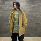 TECH ELBOW PATCH WORK SHIRT FLANNEL #GREEN CHECK [BE-87023]