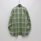 TECH ELBOW PATCH WORK SHIRT FLANNEL #GREEN CHECK [BE-87023]