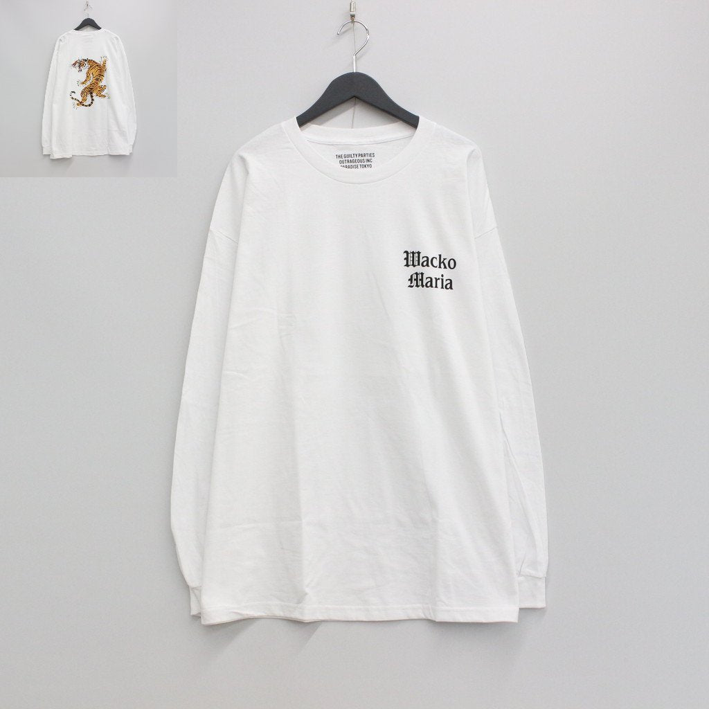 TIM LEHI | CREW NECK LONG SLEEVE T-SHIRT -TYPE 2- #WHITE [23SS-WMT-LT03]