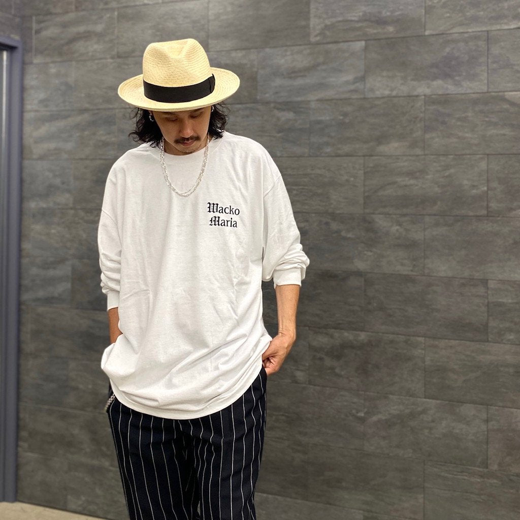 TIM LEHI | CREW NECK LONG SLEEVE T-SHIRT -TYPE 2- #WHITE [23SS-WMT-LT03]