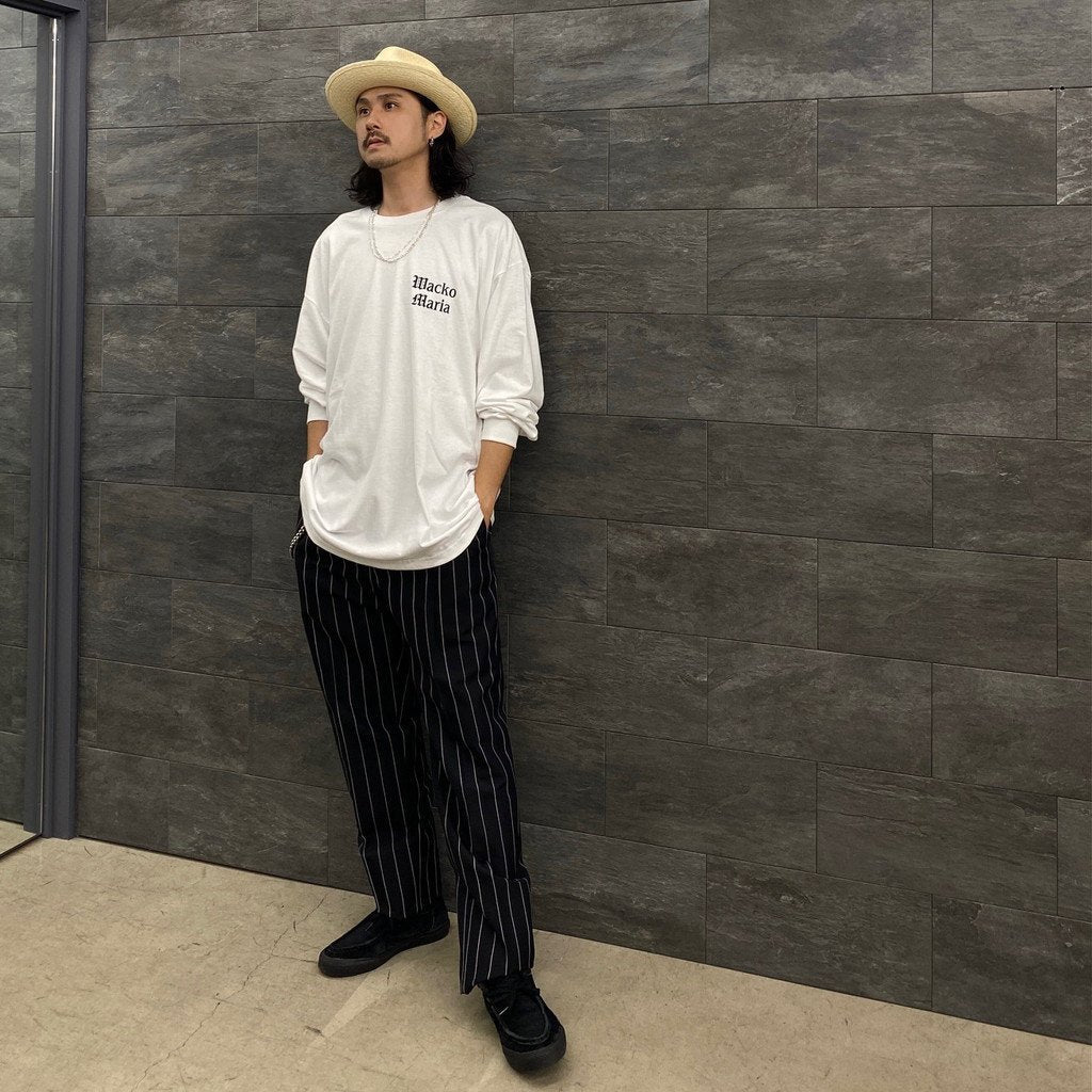 TIM LEHI | CREW NECK LONG SLEEVE T-SHIRT -TYPE 2- #WHITE [23SS-WMT-LT03]