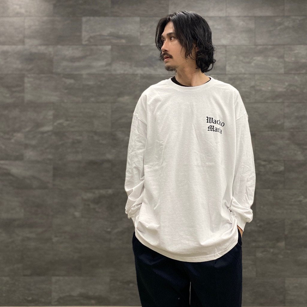 TIM LEHI | CREW NECK LONG SLEEVE T-SHIRT -TYPE 2- #WHITE [23SS-WMT-LT03]