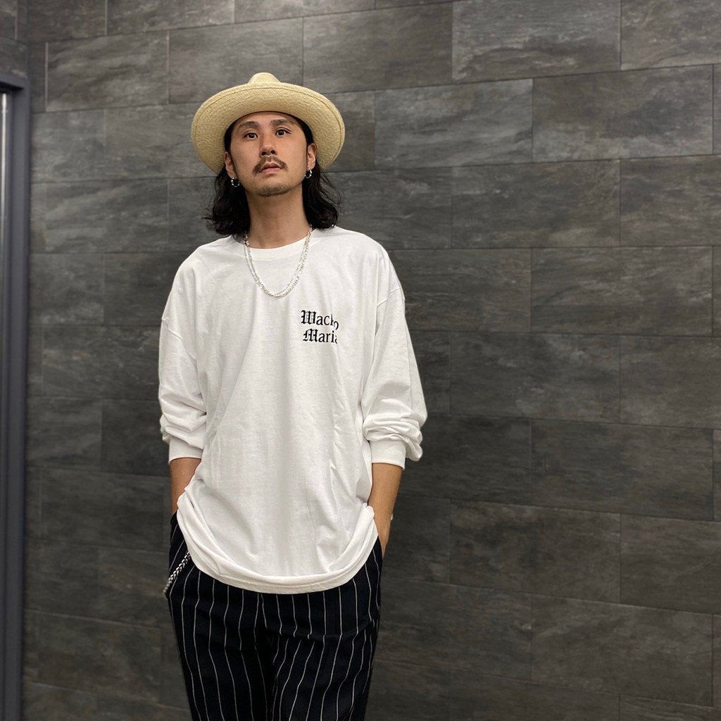 TIM LEHI | CREW NECK LONG SLEEVE T-SHIRT -TYPE 2- #WHITE [23SS-WMT-LT03]