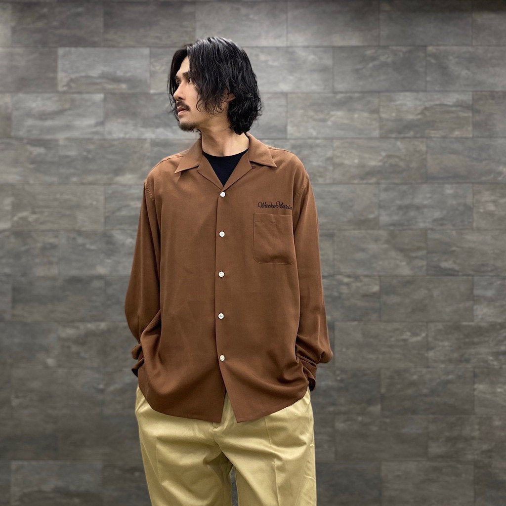 50'S SHIRT L/S -TYPE 2- #BROWN [23SS-WMS-OC16]