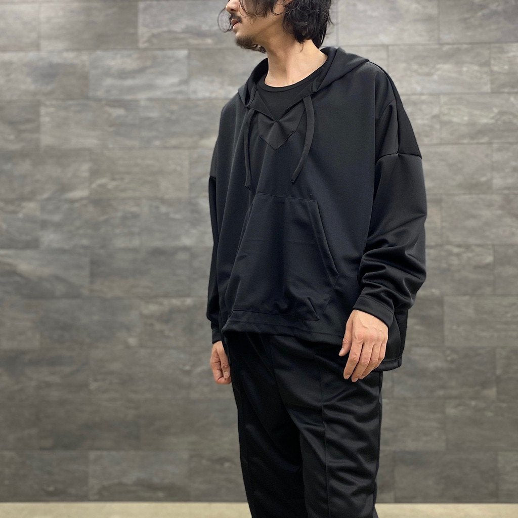 JERSEY MEXICAN PONCHO PARKA #DOUBLE BLACK [23SS-MS2-013] _ MAGIC