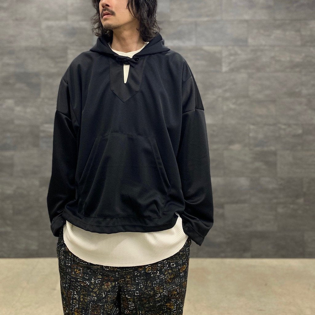 JERSEY MEXICAN PONCHO PARKA #DOUBLE BLACK [23SS-MS2-013] _ MAGIC