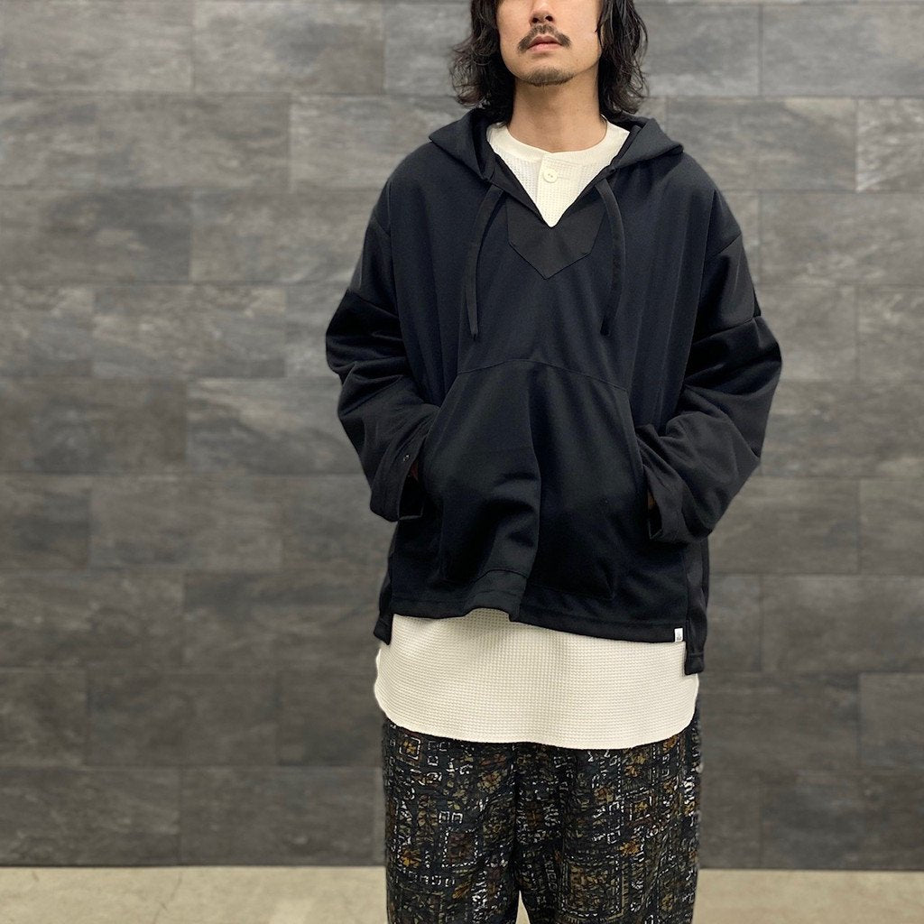 JERSEY MEXICAN PONCHO PARKA #DOUBLE BLACK [23SS-MS2-013] _ MAGIC