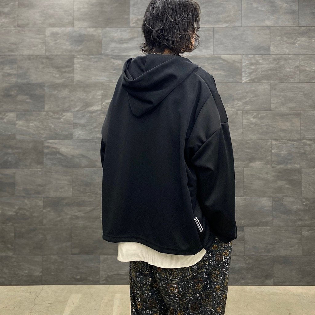 JERSEY MEXICAN PONCHO PARKA #DOUBLE BLACK [23SS-MS2-013] _ MAGIC