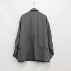 科技雙排扣外套#灰色 [BJ-53023]