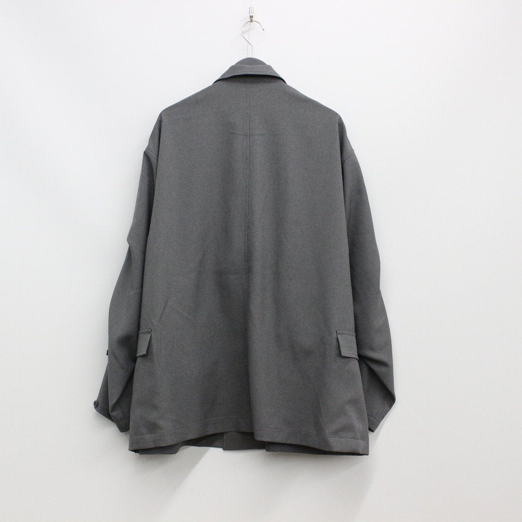 科技雙排扣外套#灰色 [BJ-53023]