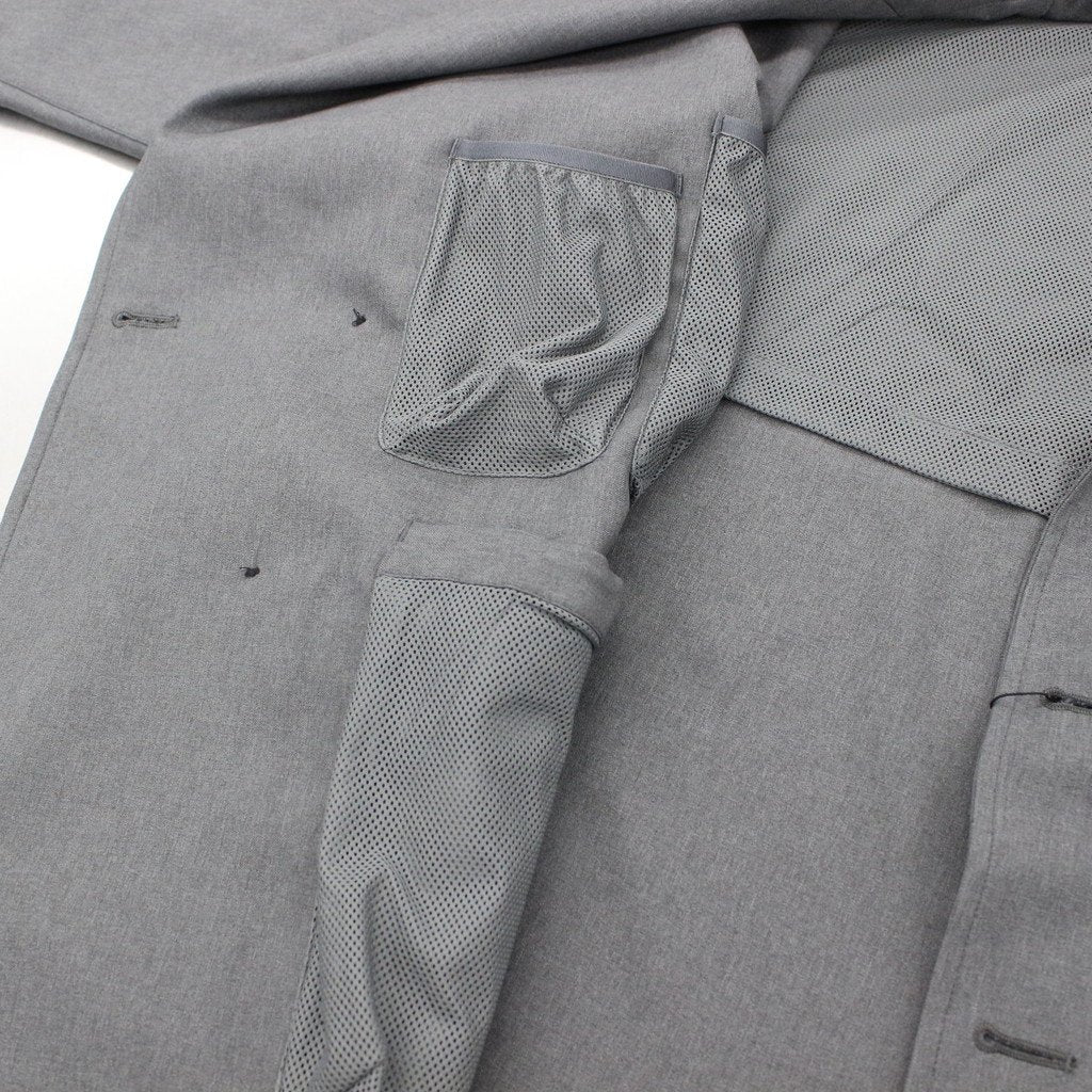科技雙排扣外套#灰色 [BJ-53023]