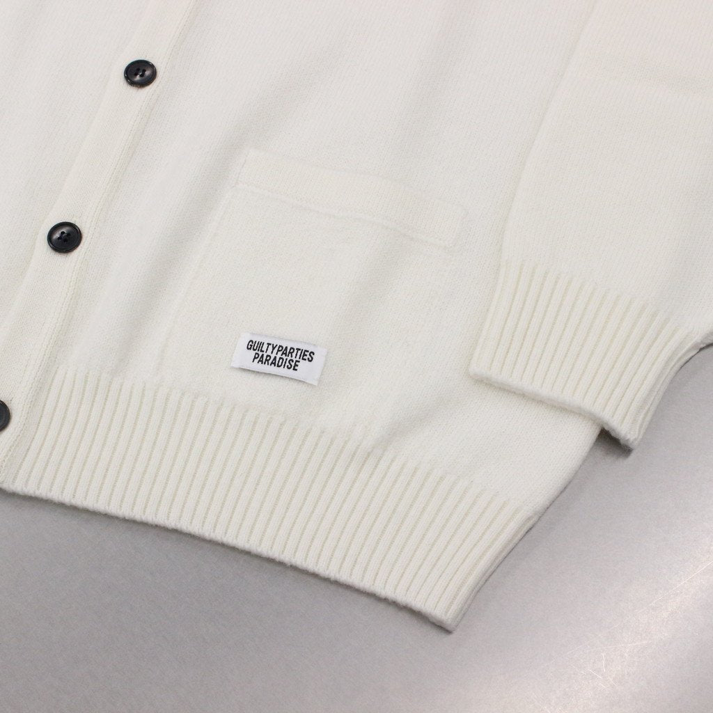 CLASSIC CARDIGAN -TYPE 1- #WHITE [23SS-WMK-KN03] _ WACKO MARIA