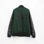 LEATHER VARSITY JACKET -TYPE 3- #D-GREEN [23SS-WMO-BL07]