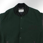 LEATHER VARSITY JACKET -TYPE 3- #D-GREEN [23SS-WMO-BL07]