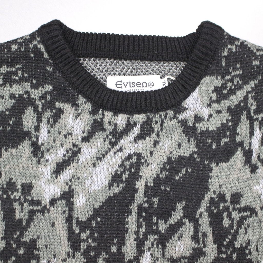 OBAKE KNIT VEST #BLACK [23SS-KN01-7331] _ Evisen Skateboards