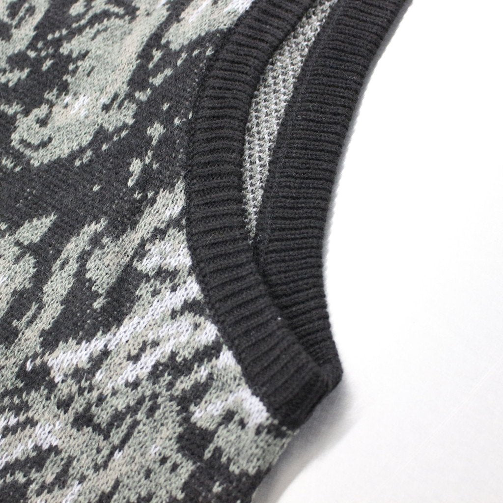 OBAKE KNIT VEST #BLACK [23SS-KN01-7331] _ Evisen Skateboards