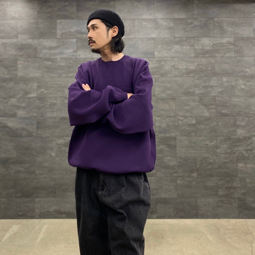 SPRING KNIT CREWNECK #PURPLE [23SS-KN04-7336] _ Evisen Skateboards