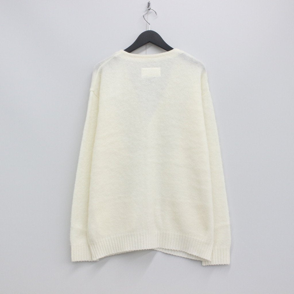 MOHAIR CARDIGAN #WHITE [23SS-WMK-KN06]