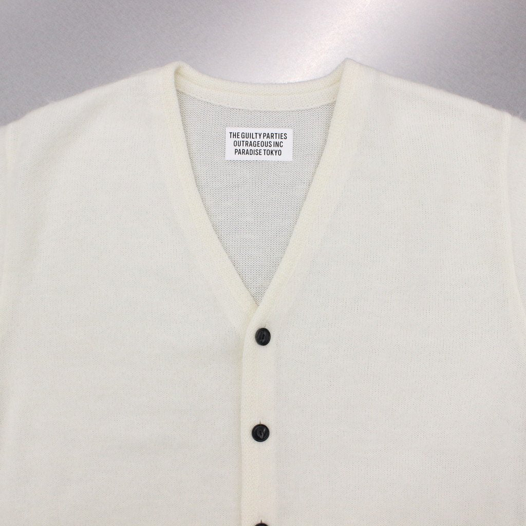 MOHAIR CARDIGAN #WHITE [23SS-WMK-KN06]
