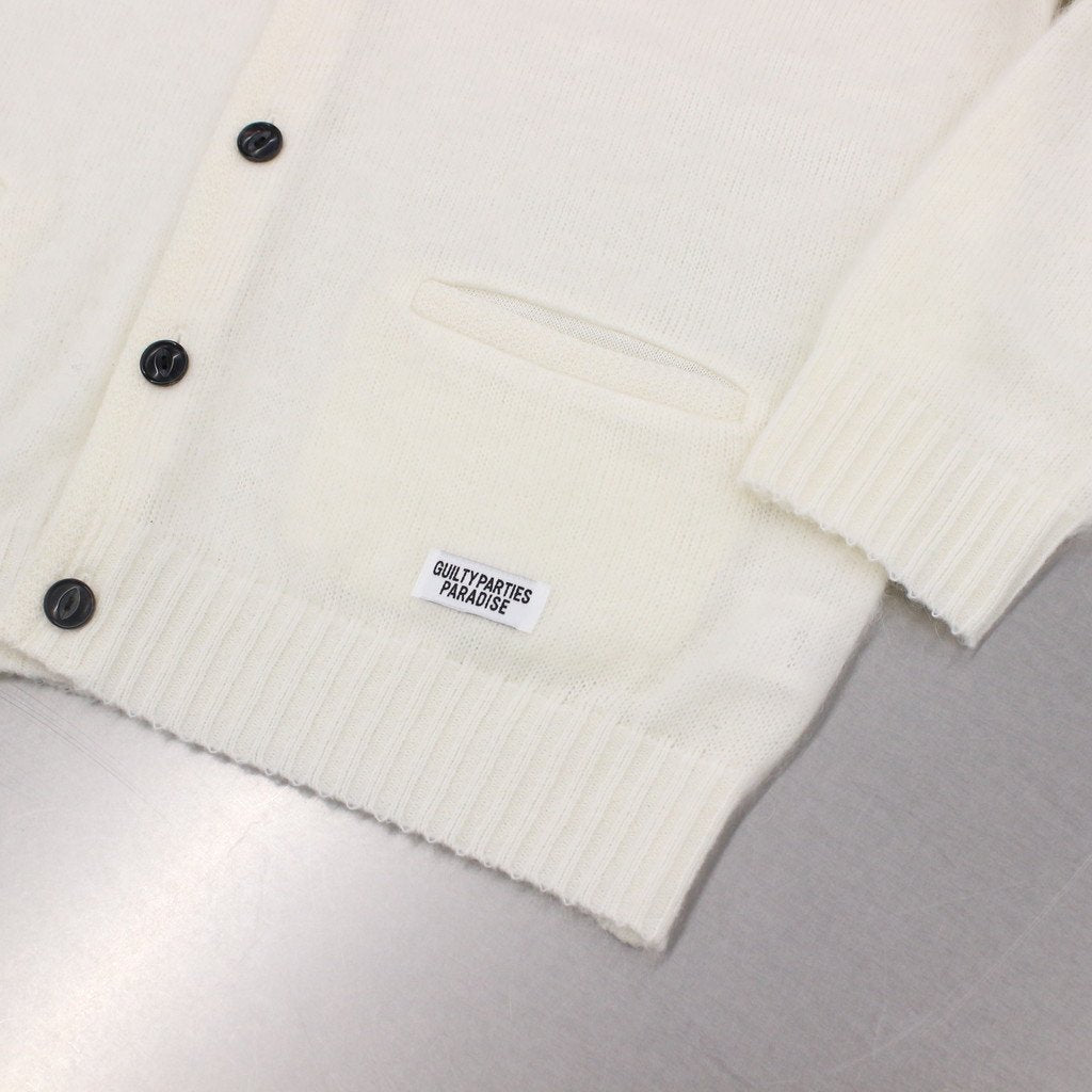 MOHAIR CARDIGAN #WHITE [23SS-WMK-KN06]